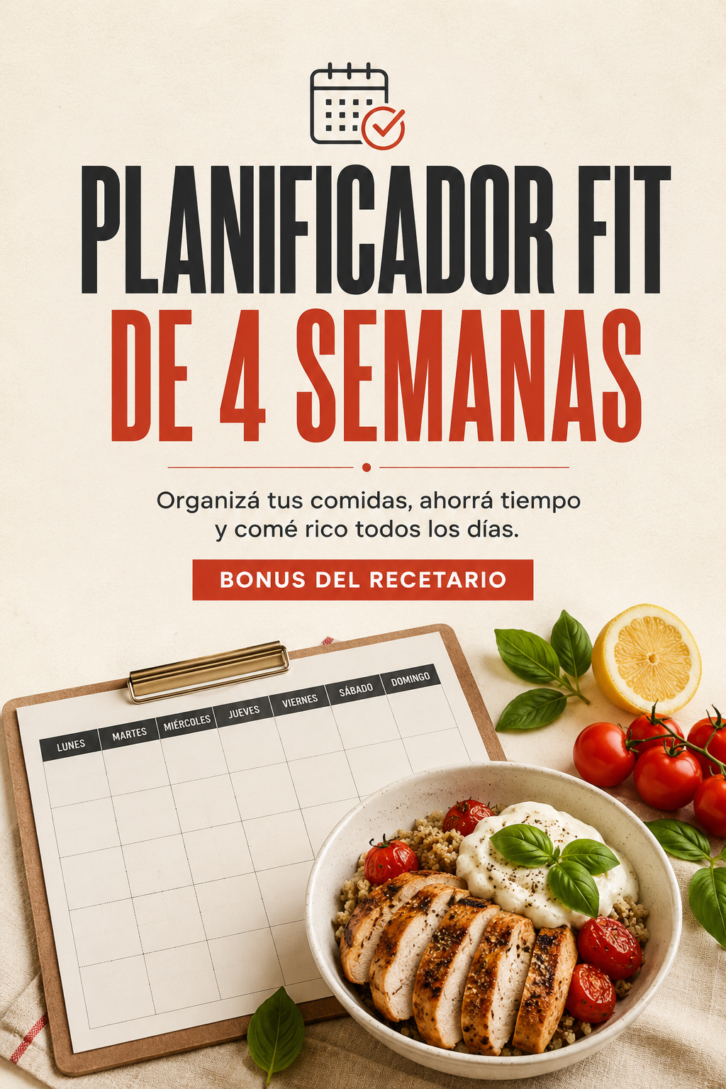Planificador Fit de 4 Semanas | Ebook PDF